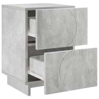 Nachttisch Betongrau 33,5 x 34,5 x 50 cm Holzwerkstoff