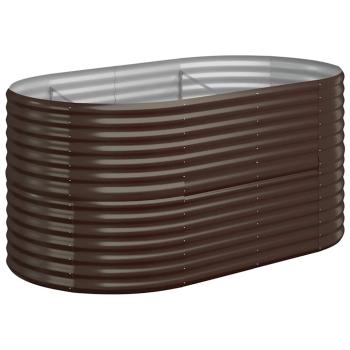 Hochbeet Verzinkter Stahl 152x80x68 cm Braun