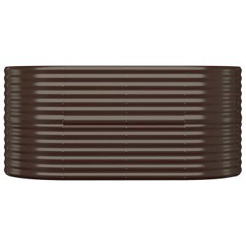 Hochbeet Verzinkter Stahl 152x80x68 cm Braun