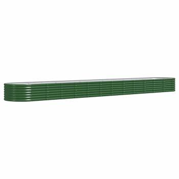 Hochbeet Verzinkter Stahl 512x80x36 cm Grün