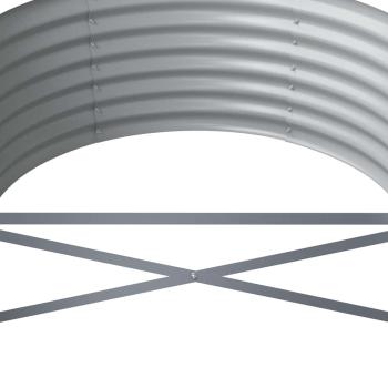 Hochbeet Verzinkter Stahl 440x80x36 cm Braun