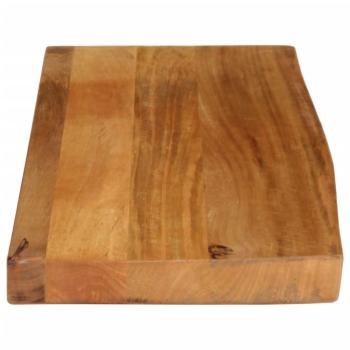 Tischplatte mit Baumkante 80x30x2,5 cm Massivholz Mango