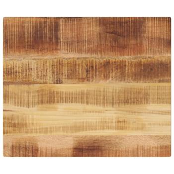 ARDEBO.de - Tischplatte 60x50x2,5 cm Rechteckig Raues Massivholz Mango