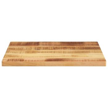 Tischplatte 60x50x2,5 cm Rechteckig Raues Massivholz Mango