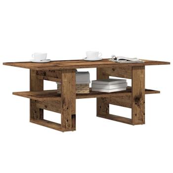 ARDEBO.de - Couchtisch Altholz-Optik 102x55x42 cm Holzwerkstoff