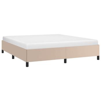 Bettgestell Cappuccino-Braun 180x200 cm Kunstleder