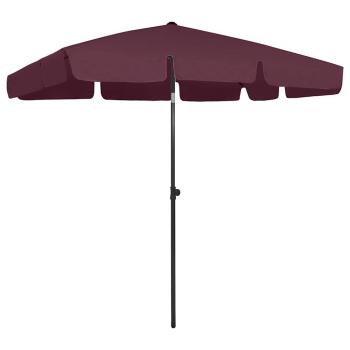 ARDEBO.de - Strandschirm Bordeauxrot 200x125 cm