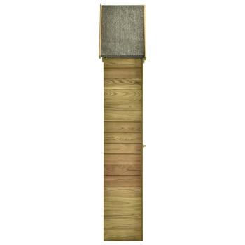 Garten-Geräteschuppen mit Tür 69,5x32x178 cm Kiefer Imprägniert