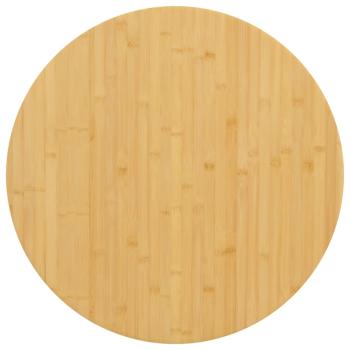 ARDEBO.de - Tischplatte Ø80x2,5 cm Bambus