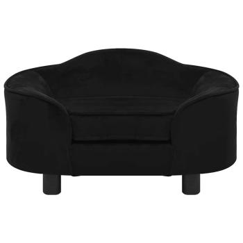 Hundesofa Schwarz 67x47x36 cm Plüsch