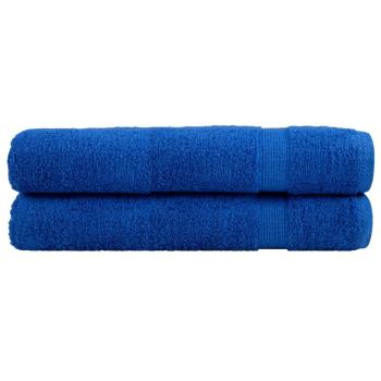 Premium Handtücher SOLUND 2 Stk. Blau 100x200 cm 600 g/m²