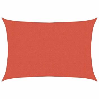 Sonnensegel 160 g/m² Terrakottarot 3x4,5 m HDPE