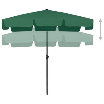 Strandschirm Grün 200x125 cm