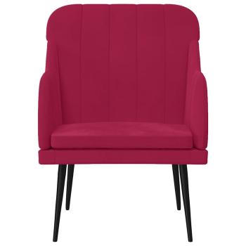 Sessel Weinrot 63x76x80 cm Samt