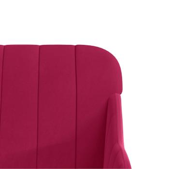Sessel Weinrot 63x76x80 cm Samt