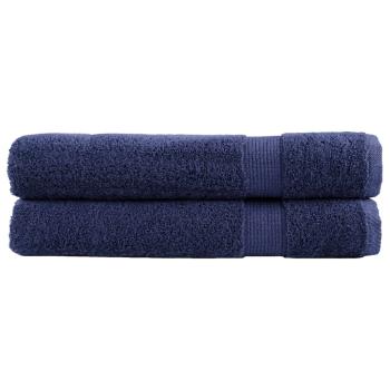 Premium Handtücher SOLUND 2 Stk. Marineblau 100x200 cm 600 g/m²