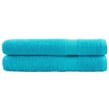 Premium-Handtücher SOLUND 2 Stk. Türkis 100x200 cm 600 g/m²
