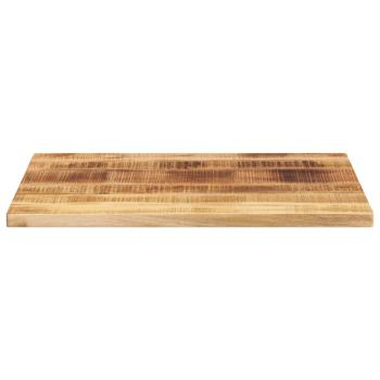Tischplatte 70x50x2,5 cm Rechteckig Raues Massivholz Mango