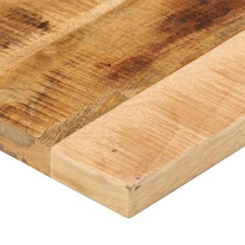Tischplatte 60x20x3,8 cm Rechteckig Raues Massivholz Mango