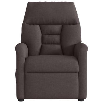 Relaxsessel Elektrisch Dunkelbraun Stoff