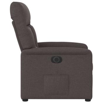 Relaxsessel Elektrisch Dunkelbraun Stoff