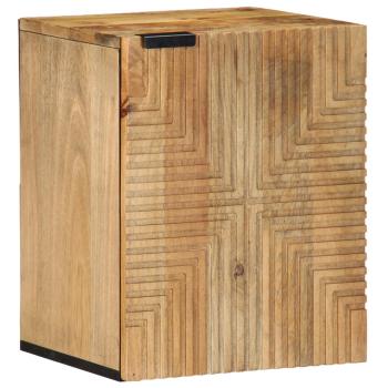 ARDEBO.de - Bad-Hängeschrank Braun 38x33,5x48 cm Massivholz Mango