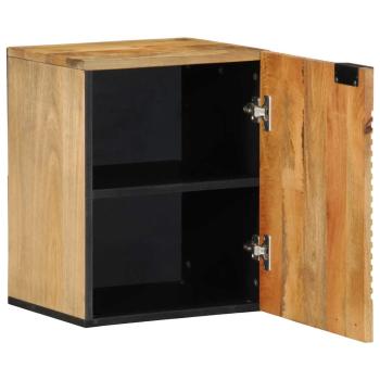 Bad-Hängeschrank Braun 38x33,5x48 cm Massivholz Mango