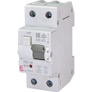 ARDEBO.de - FI/LS-Schutzschalter 1 polig + N Typ A "KZS-2M" B 16 A 30 mA 10kA