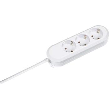 ARDEBO.de - Tischsteckdose Smart 3-fach, weiß, 5 m, H05VV-F 3G1,5 mm²