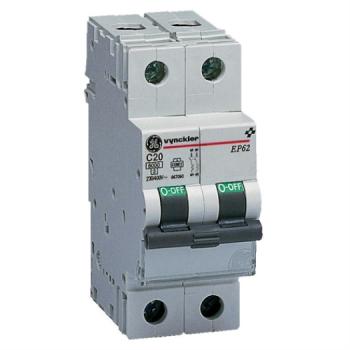 GE / AEG Leitungsschutzschalter 2-polig "EP62C50" C 6 kA