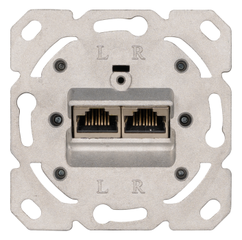 KLEIN Universal RJ 45 UP-Datendose Cat. 6, 2-fach, Projektverpackung (10 KTM)