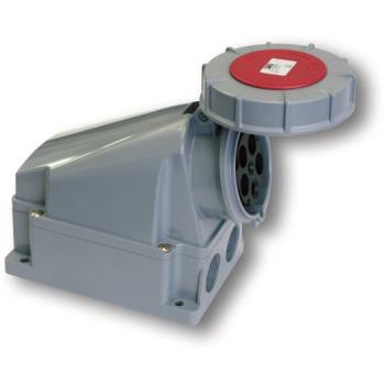 ARDEBO.de - CEE-Wanddose IP 67, 5-polig, 400 V, 6 h 63 A, mit Pilotkontakt SiRoX