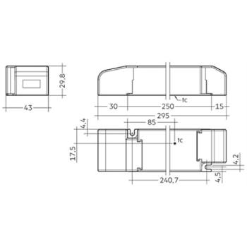 Tridonic LED-Treiber 100 W, Konstantspannung (CV)