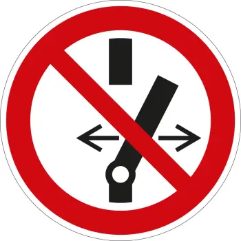 ARDEBO.de - Aufkleber mit Symbol "Nicht Schalten"