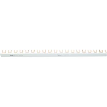 ARDEBO.de - 1-Phasen Gabelschiene, 90° gebogen, isoliert 57 x 1 Pol, 1.000 mm lang
