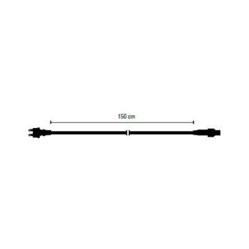 MK Illumination Anschlusskabel mit Netzstecker und QuickFix-Kupplung, 230 V, 1,5 m schwarzes Kabel