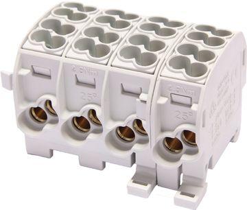 ARDEBO.de - Hauptleitungs-Abzweigklemme 25 mm² 4-polig grau