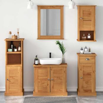 ARDEBO.de - Badezimmermöbel-Set VIGO 5 stk. Honigbraun 37 x 34 x 110 cm