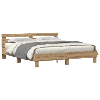 Bettrahmen Artisan-Eiche 180 x 200 cm Holzwerkstoff