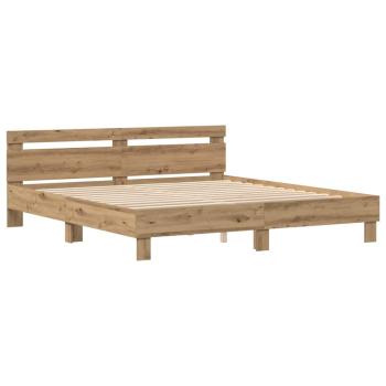 Bettrahmen Artisan-Eiche 180 x 200 cm Holzwerkstoff