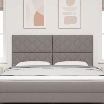 Kopfteil Taupe Stoff