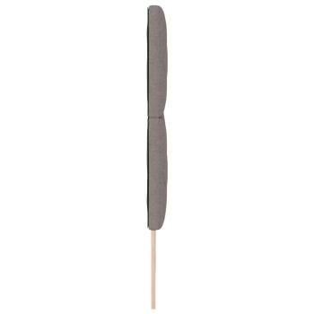 Kopfteil Taupe Stoff