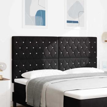 ARDEBO.de - LED Kopfteil mit LED-Lichtleisten Schwarz 180 cm Samt