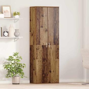 ARDEBO.de - Highboard 60 x 35 x 180 cm Holzwerkstoff Altholz