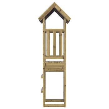 Spielturm Braun Massives impr?gniertes Holz