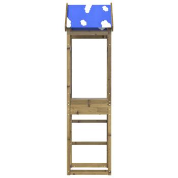 Spielturm Braun Massives impr?gniertes Holz