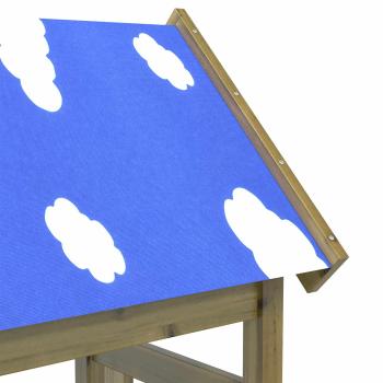 Spielturm Braun Massives impr?gniertes Holz