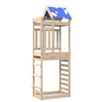 ARDEBO.de - Spielturm Braun 85 x 52,5 x 239 cm Massives Kiefernholz