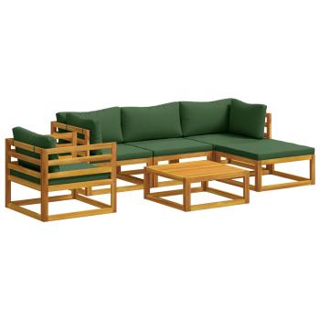 ARDEBO.de - Sofa-Set 6 stk. Natur Massivholz Akazie