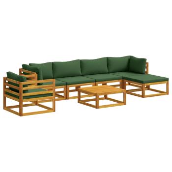 ARDEBO.de - Sofa-Set 7 stk. Natur Massivholz Akazie